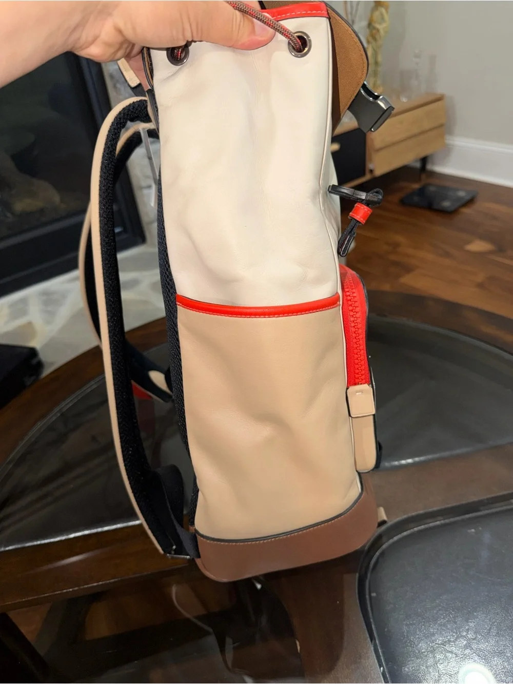 Coach Track Backpack in Colorblock with Coach Stamp (Style No. CH103) NWT